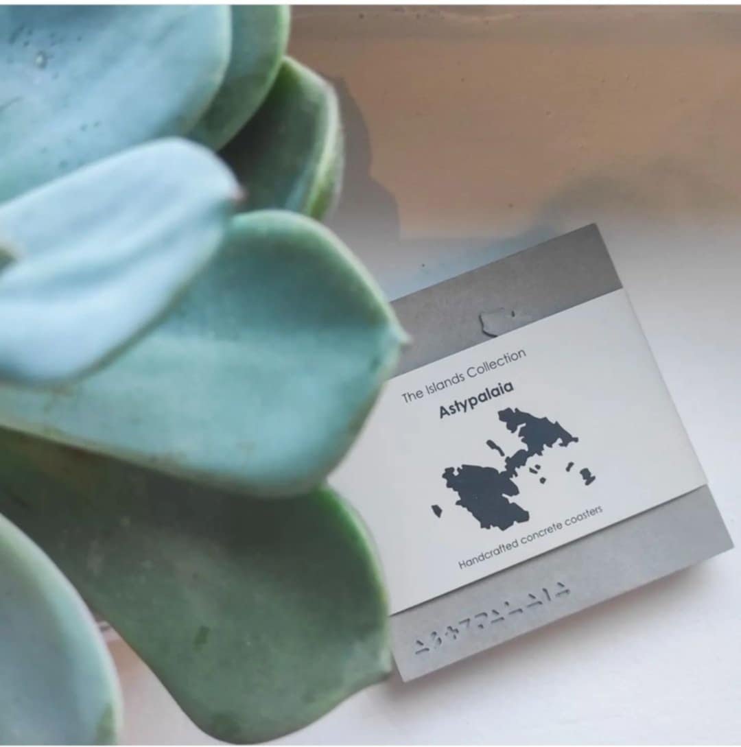 ASTYPALAIA CONCRETE COASTERS